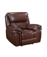 White Label Colin 43" Leather Match Lay Flat Reclining Chair