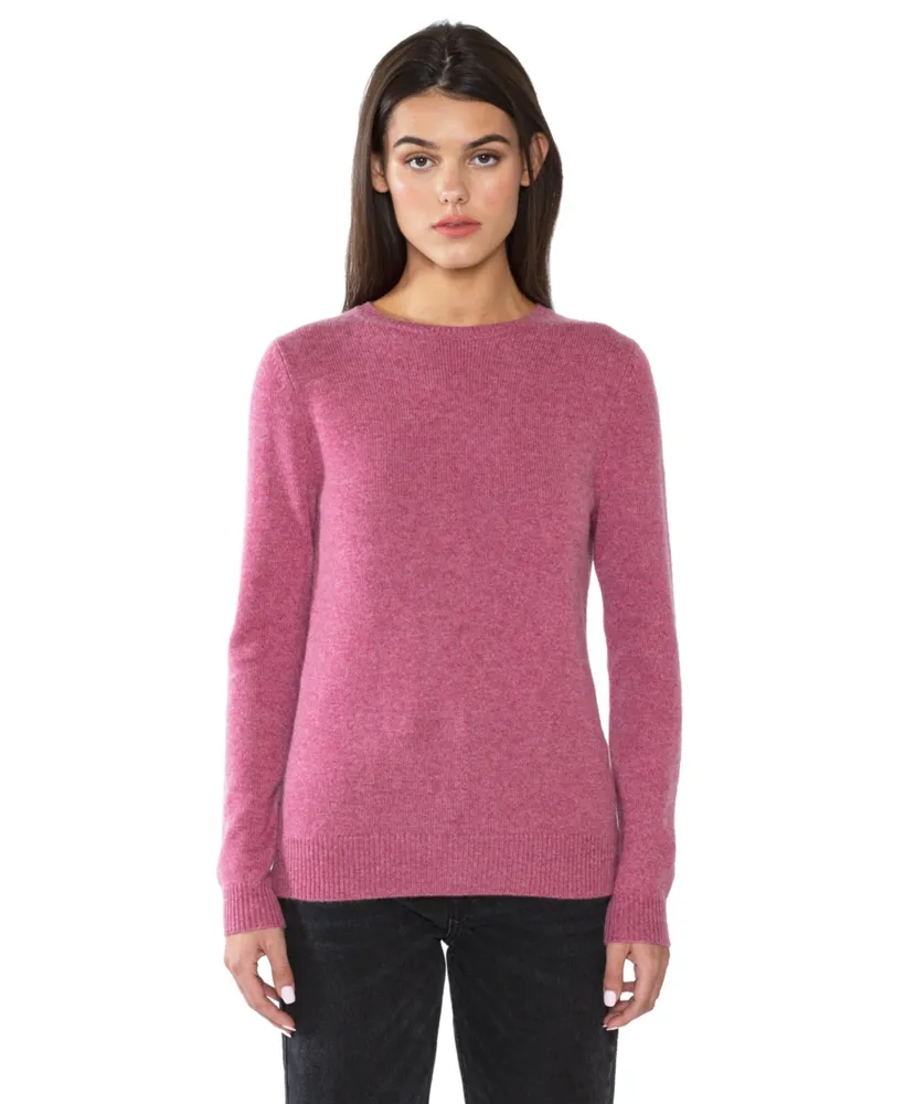 Jennie Liu 100% Pure Cashmere Extra-ply Cozy Long Sleeve Crew Neck Sweater