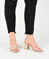 Journee Collection Women's Shillo Block Heel Sandals