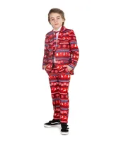 Suitmeister Little Boys Christmas Printed Suit