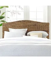 Crosley Furniture Serena 82.5" Banana Leaf King Rattan Headboard