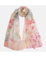 Elizabetta Meadow - Long Sheer Silk Scarf for Women