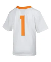 Big Boys Nike #1 White Tennessee Volunteers Untouchable Football Jersey