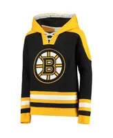 Big Boys David Pastrnak Black Boston Bruins Ageless Must-Have V-Neck Name and Number Pullover Hoodie