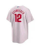 Men's Nike Kyle Schwarber White Philadelphia Phillies Replica Player Jersey