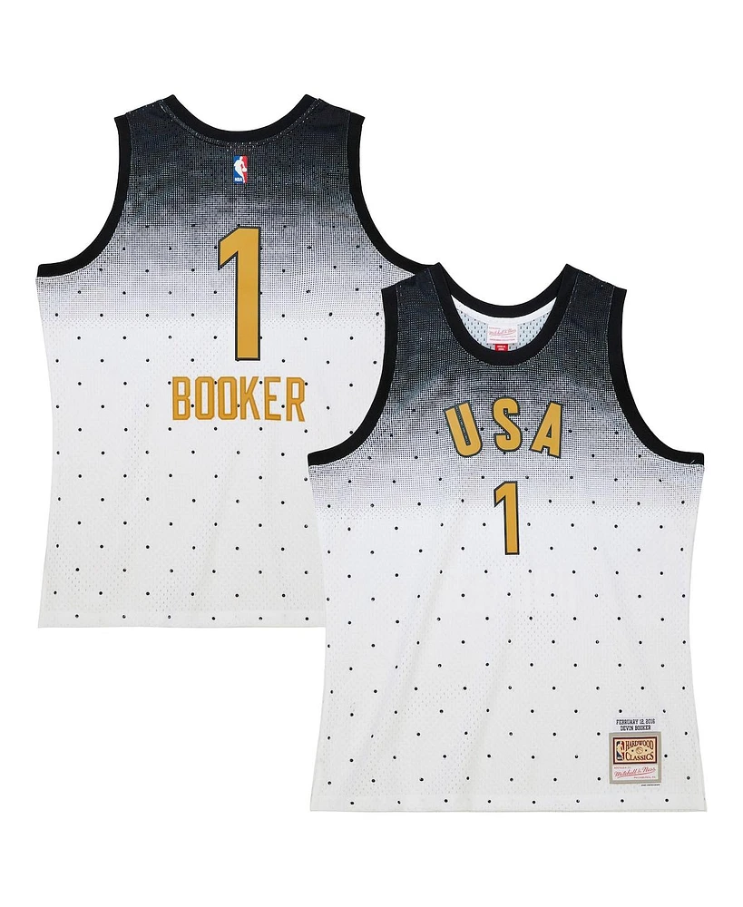 Men's Mitchell & Ness Devin Booker White 2016 Nba Rising Stars Challenge Hardwood Classics Swingman Jersey