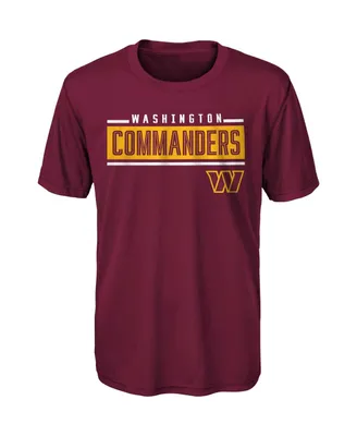 Big Boys Burgundy Washington Commanders Amped Up T-shirt