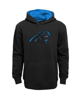 Big Boys Black Carolina Panthers Prime Pullover Hoodie