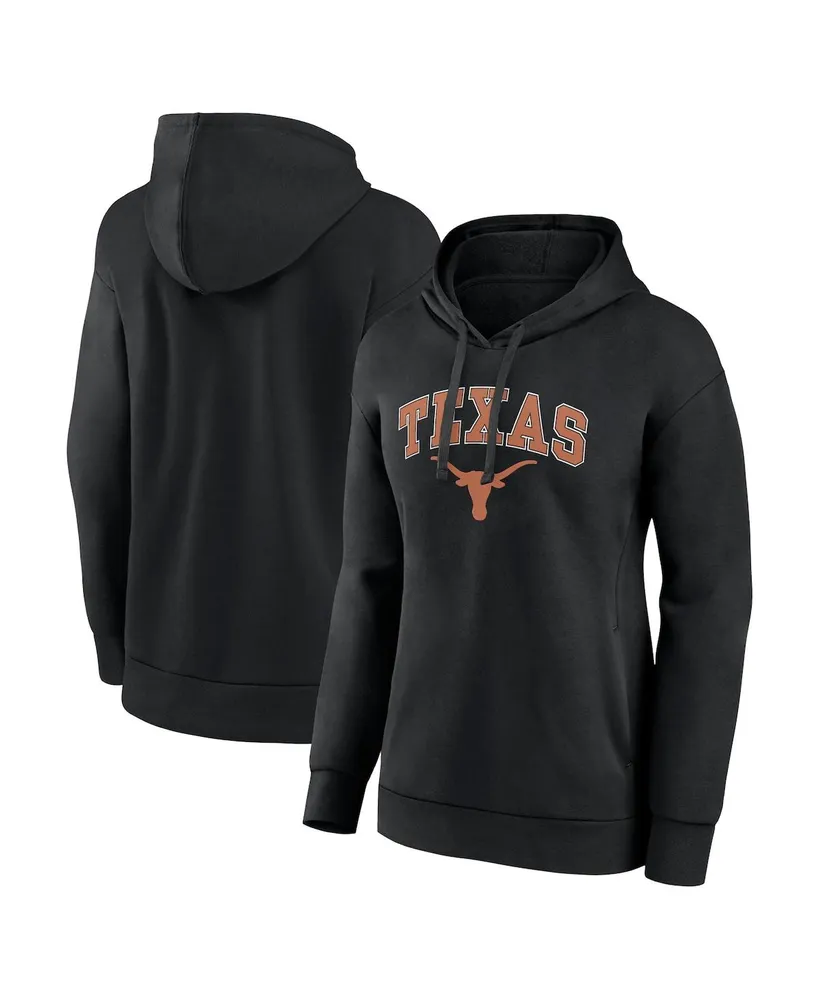 Women's Fanatics Black Texas Longhorns Evergreen Campus Pullover Hoodie