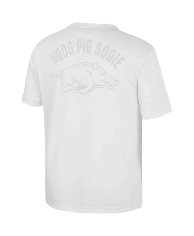 Big Boys Colosseum White Arkansas Razorbacks Jones T-shirt