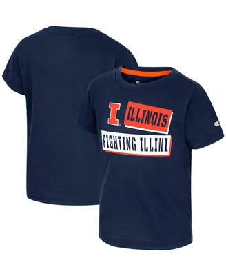 Toddler Boys and Girls Colosseum Navy Illinois Fighting Illini No Vacancy T-shirt