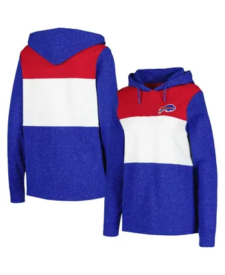 Women's Antigua Royal Buffalo Bills Wicket Pullover Hoodie