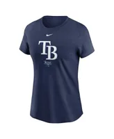 Women's Nike Navy Tampa Bay Rays Local Nickname Lockup T-shirt