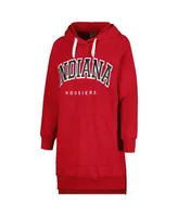 Women's Gameday Couture Crimson Indiana Hoosiers Take a Knee Raglan Hooded Sweatshirt Dress