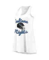 Women's Majestic Threads White Indianapolis Colts Indiana Nights Alternate Racerback Tank Top