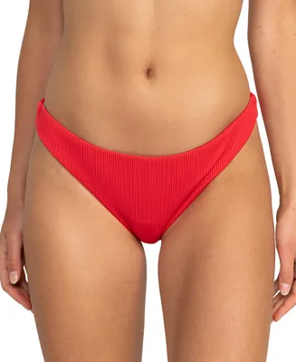 Roxy Juniors' Love The Baja Ribbed Bikini Bottoms
