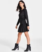 Bar Iii Women's Ruched Mini Dress, Created for Macy's