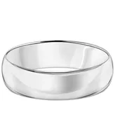 Men's Polished Comfort Fit Wedding Band Platinum