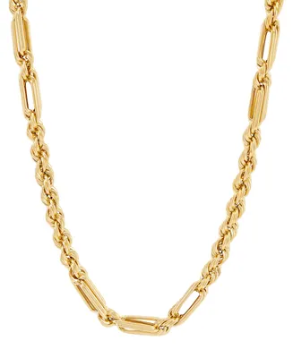Paperclip & Rope Link 24" Chain Necklace (5-1/5mm) in 14k Gold