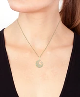 Effy Diamond Moon & Stars 18" Pendant Necklace (1/3 ct. t.w.) in 14k Yellow Gold