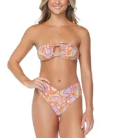 Raisins Juniors Lanakai Printed Halter Bikini Top Selina Printed V Waist Bikini Bottoms