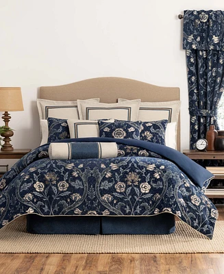 Rose Tree Cynthia Floral Chenille 4-Pc Comforter Set