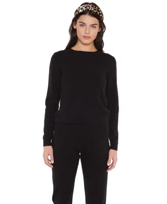 Jennie Liu Women's 3-ply Cashmere Crew Neck Sweater