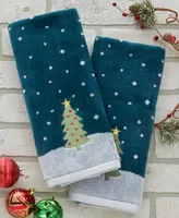 Skl Home Simple Tree Cotton 2 Piece Hand Towel Set