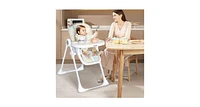 Baby High Chair Folding Feeding Chair with Multiple Recline and Height Positions