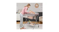 Baby Changing Table with Safety Belt and 4-side Defense