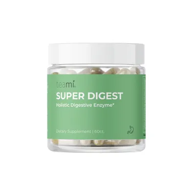 Teami Super Digest Enzyme - Healthy Digestion, Reduce Belly Bloat - 3.2 Oz, 60 Count, Capsule