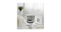 Slickblue Sidetable Nightstand Weatherproof Multi-function Cat House