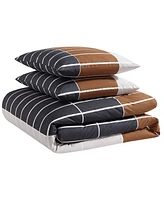 Marimekko Tiiliskivi Raita Cotton 3 Piece Duvet Cover Set