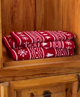 Skl Home Fair Isle Jacquard Cotton Bath Towel, 27" x 50"