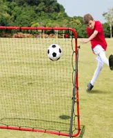 Net Playz Soccer Rebounder, Soccer Gifts, Kids Teens Football Games, Kick back Practice Net for Skill Training, 5' x 5'