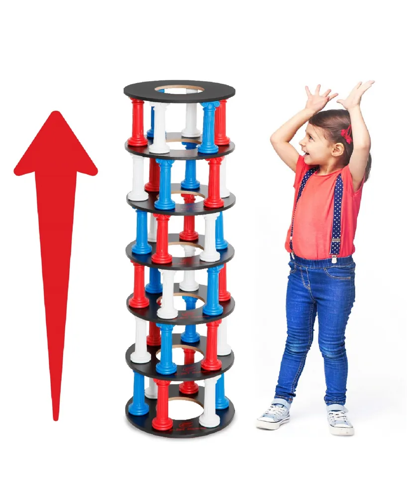 E-jet Games Stacking Game, Tumbling Giant Tower Game for Kids Adults, Family Party, Drinking Game Table Game Night