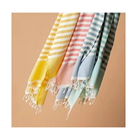 Feelgoodz Artisan Crafted Cotton Turkish Towel Beach Bath Oeko-Tex Certified 36x72 in