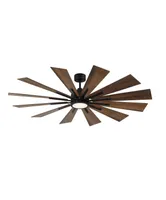 Trade Winds Wyatt 60" Led Ceiling Fan in Matte Black