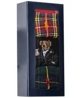 Polo Ralph Lauren Men's 3-Pk. Martini Bear Slack Crew Socks Giftbox Set