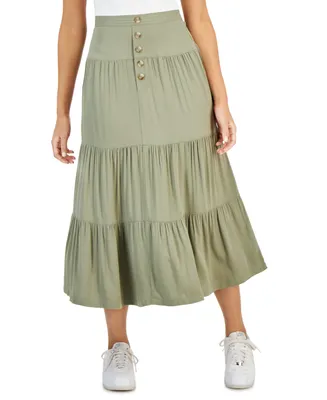 Celebrity Pink Juniors' Tiered Midi Skirt