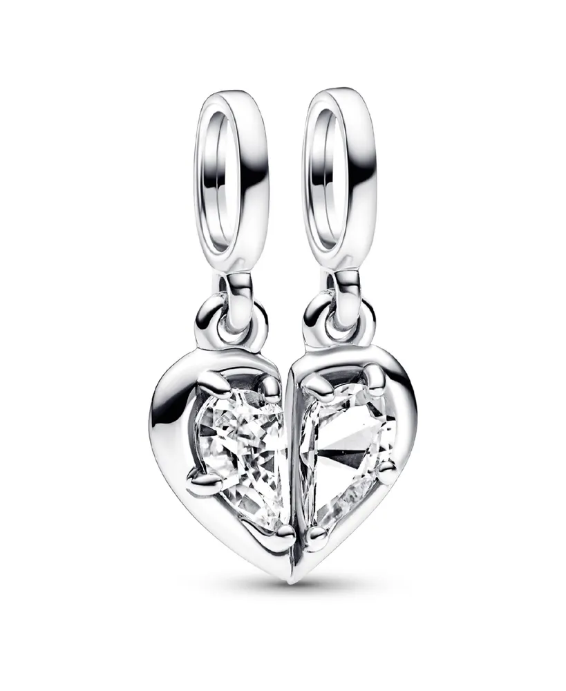 DALARAN Mother Daughter Sister Wife Dangle Charms Fit Pandora Bracelet  Necklace with Double Heart Love Charms, Cubic Zirconia, : Amazon.ca:  Clothing, Shoes & Accessories