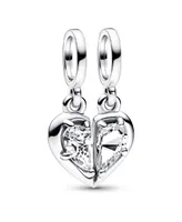 Pandora Cubic Zirconia Splitable Mother Daughter Dangle Charm