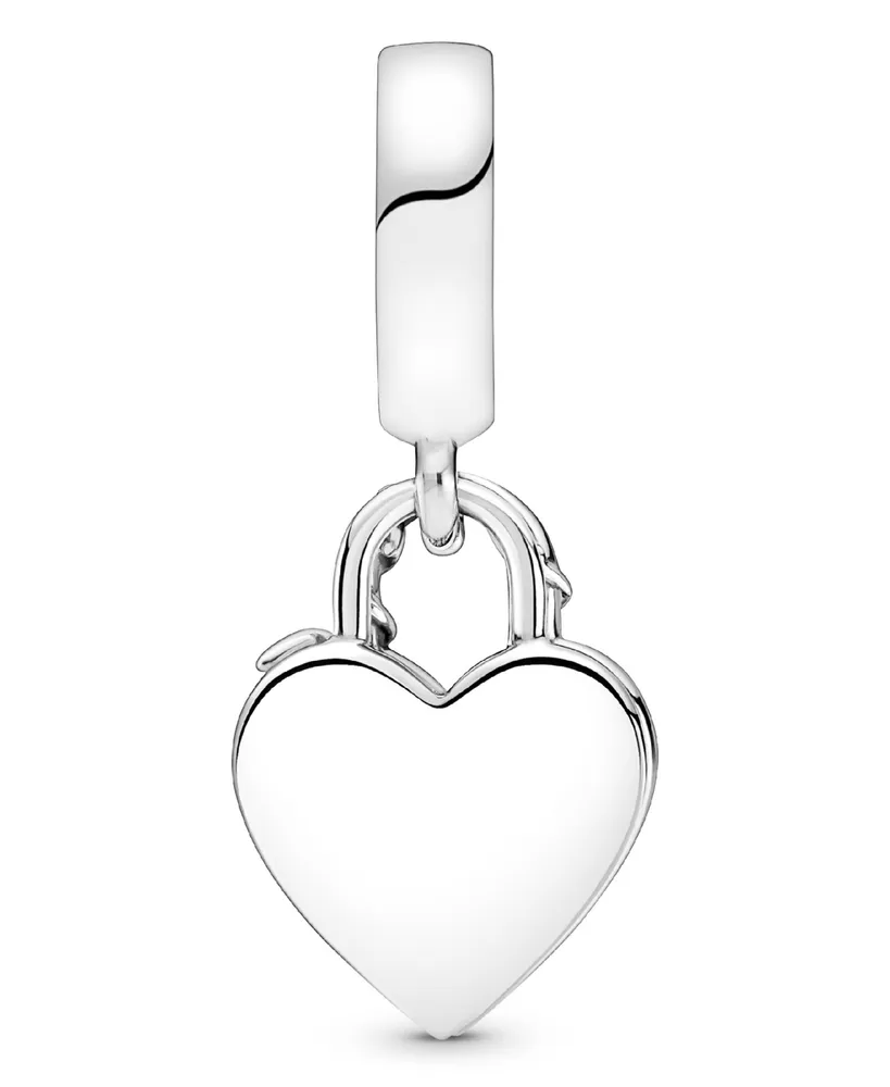 Pandora Sterling Silver Rose Heart Padlock Dangle Charm