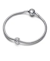 Pandora Sterling Silver Studded Clip Charm