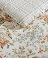 Laura Ashley Bramble Floral Cotton Reversible -Piece Comforter Set