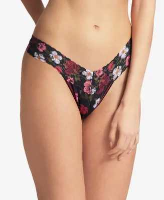 Hanky Panky Low-Rise Printed Lace Thong