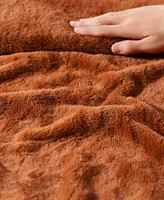 Kenneth Cole Reaction Solid Faux Fur Throw, 60x50