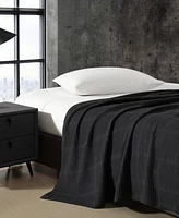 Kenneth Cole New York Essentials Waffle Grid Cotton Dobby Blanket