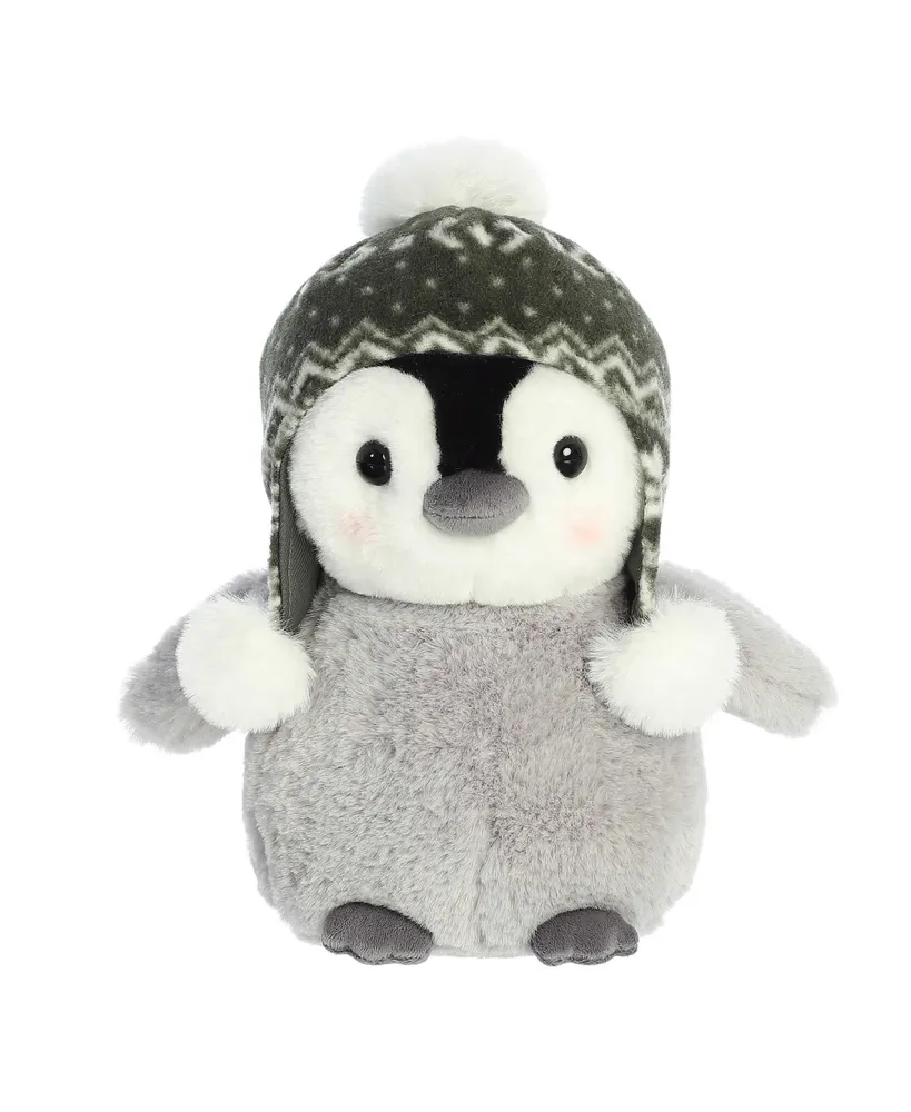 Aurora Medium Chillin' Chick Chiyu Holiday Festive Plush Toy Gray 10"