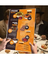 Yescom 11"x17" Double-Sided All Clear Vinyl Menu Cover 2 View Plastic Menu Holder Top Loading Restaurant Cafe 30 Pack